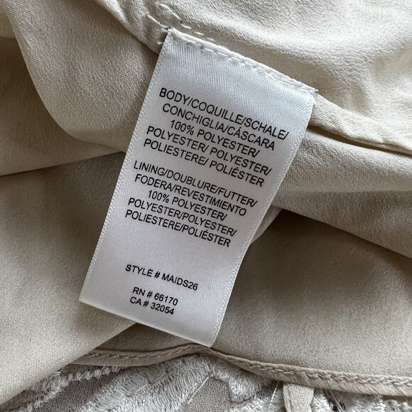 Anthropologie BHLDN Belize Embroidered A-Line Long-Sleeve V-Neck Gown Size 18 - Picture 16 of 16